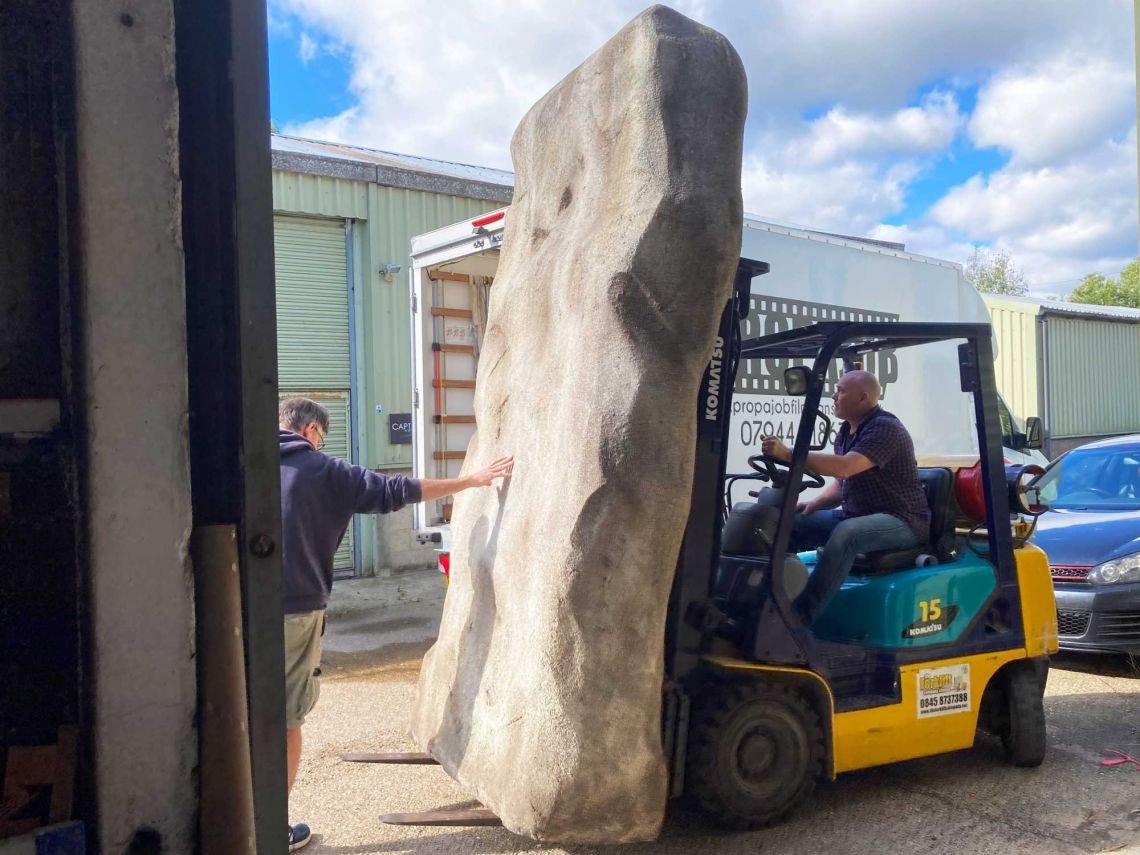 Stonehenge prop during transportation