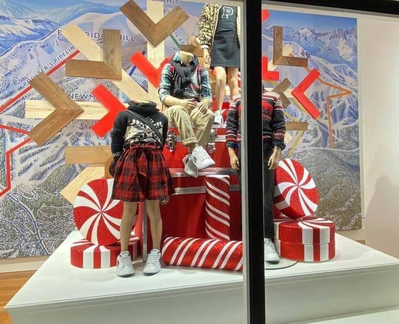 Ralph Lauren shop window display for Christmas