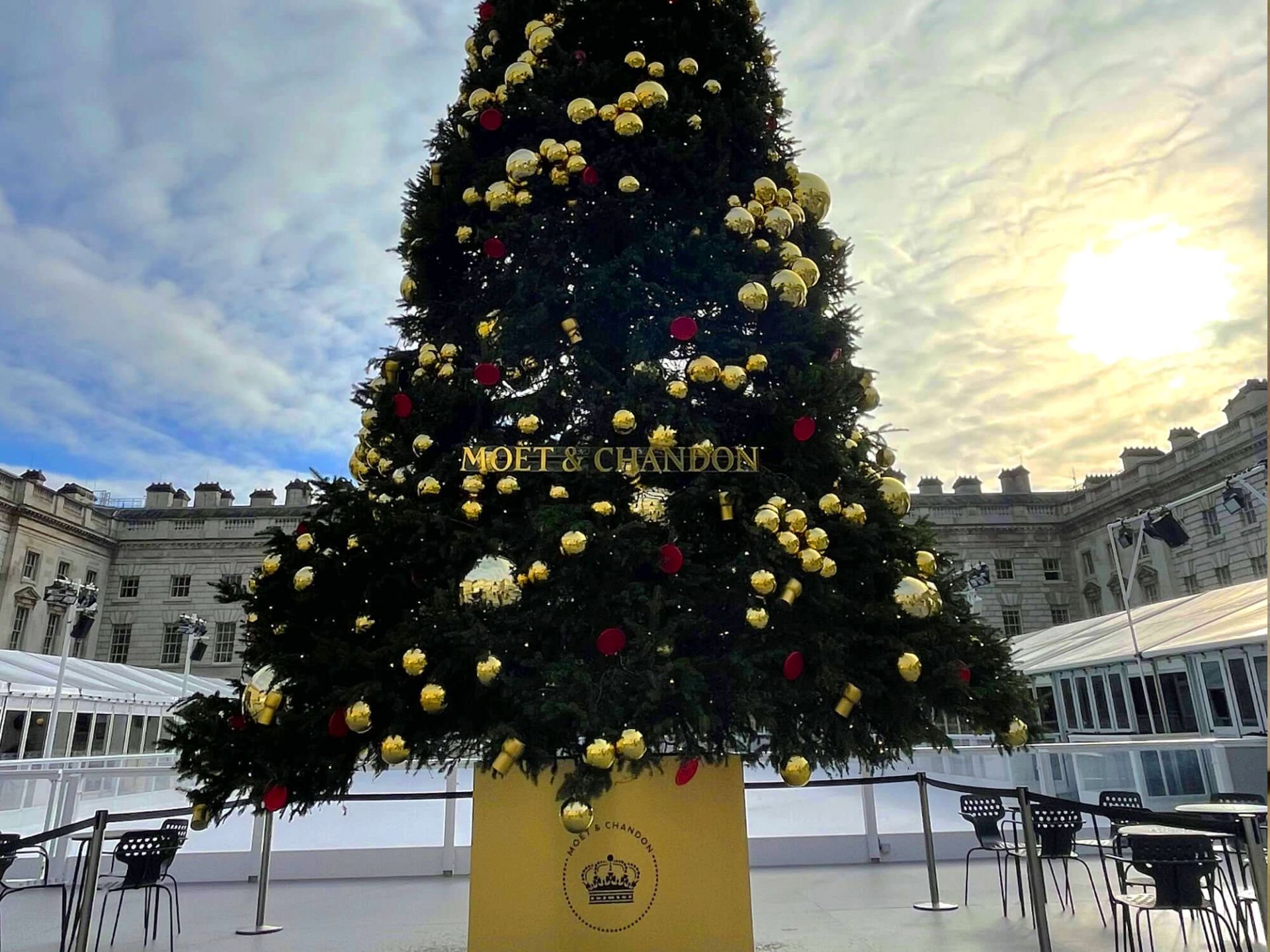 Moet Chandon Christmas tree