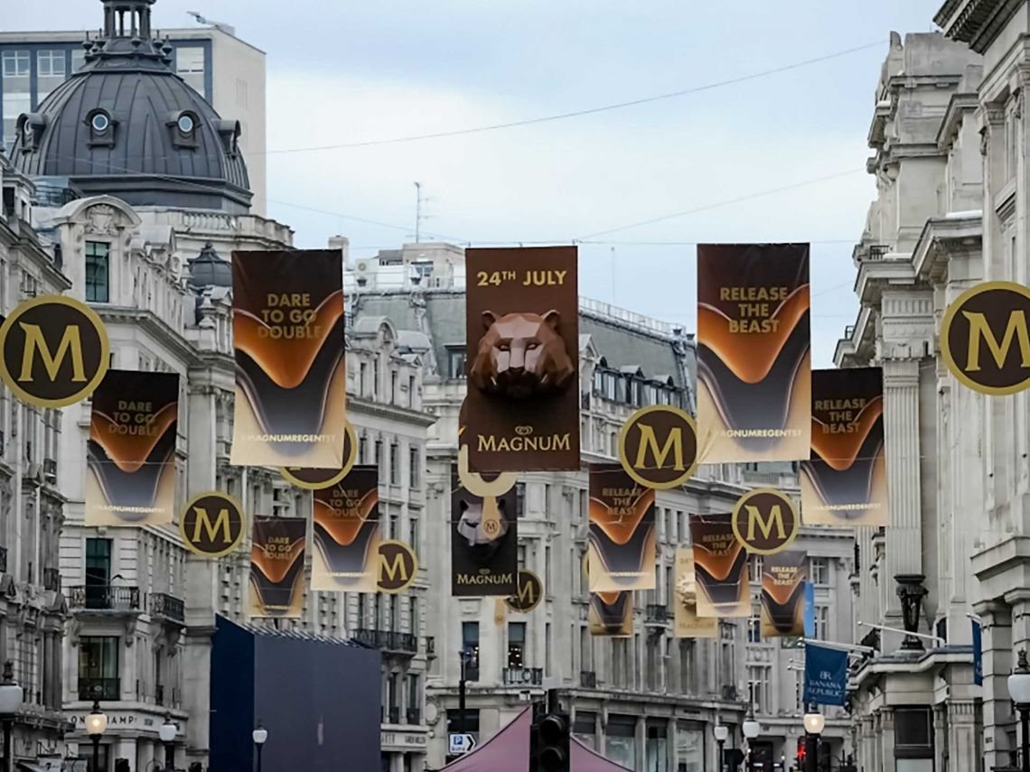 Magnum ice cream promotion in Regent Street