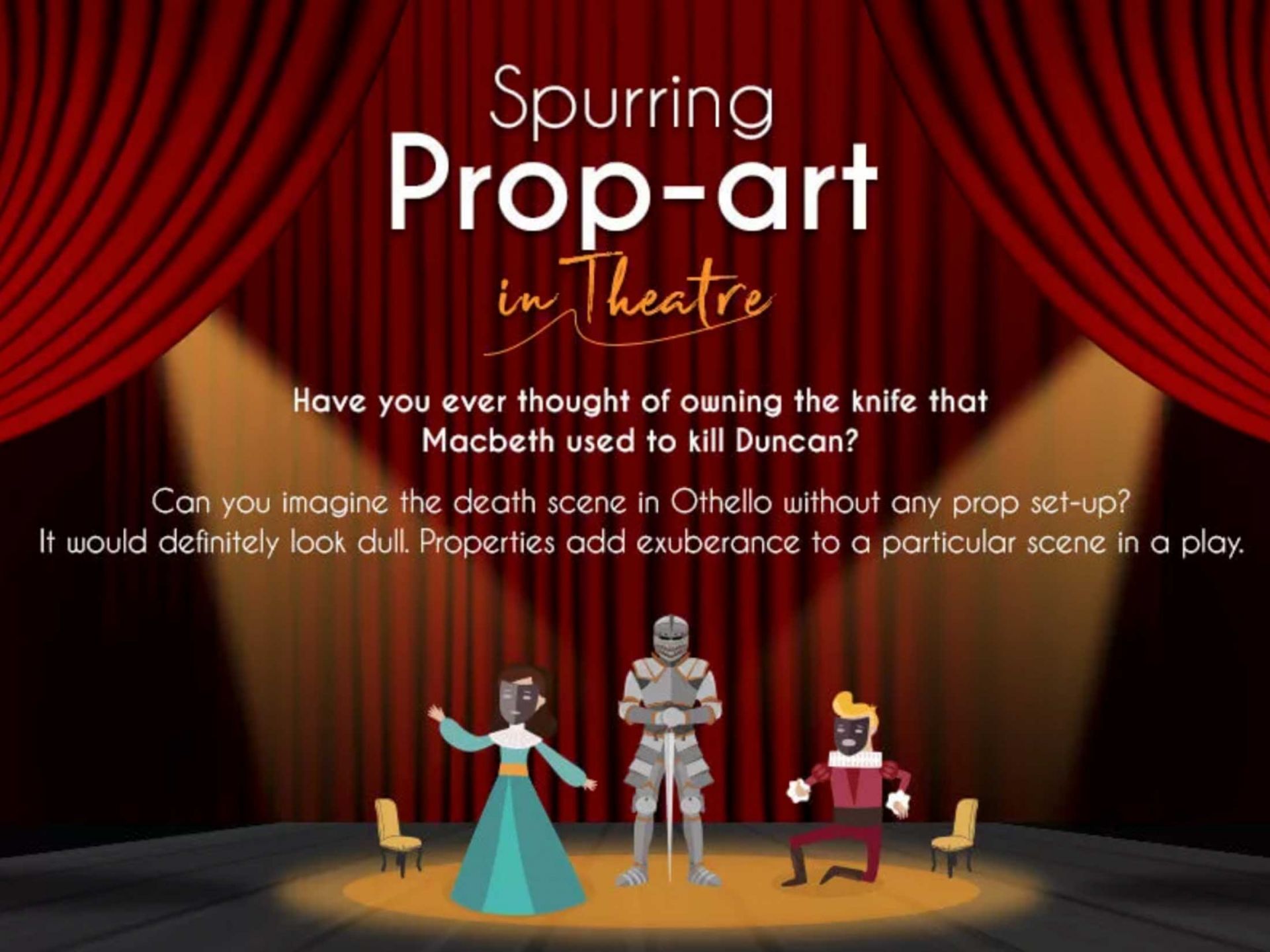 Prop art in Theatre (Infographic) Spur Creative